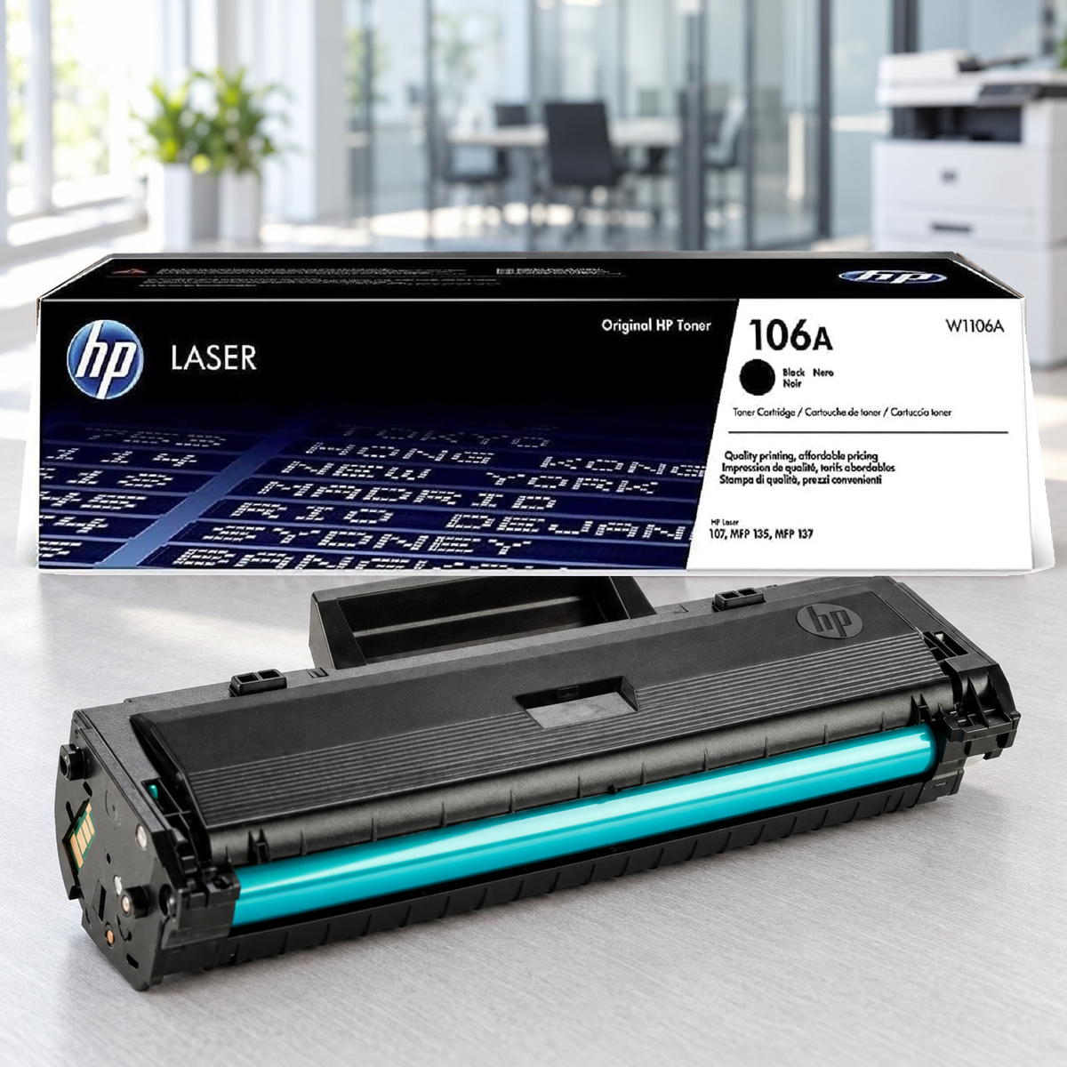HP 106A (W1106A) originele toner zwart