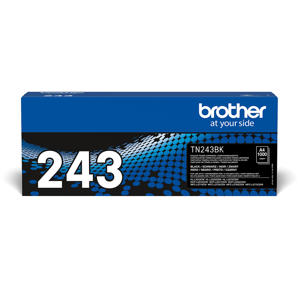 Brother TN-243 originele tonerset – zwart, cyaan, magenta en geel (losse verpakkingen)