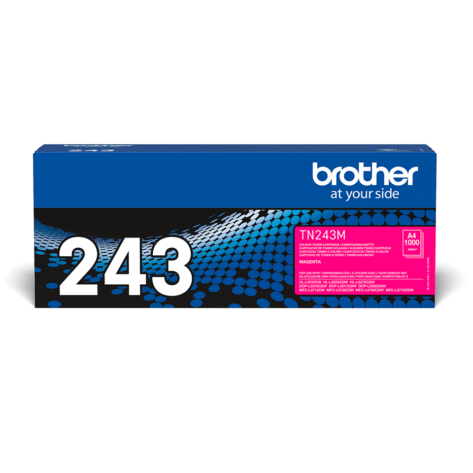 Brother TN-243 originele tonerset – zwart, cyaan, magenta en geel (losse verpakkingen)