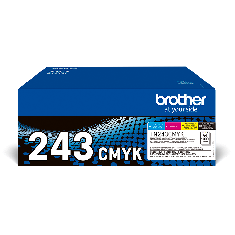 Brother TN-243CMYK originele multipack – zwart, cyaan, magenta en geel