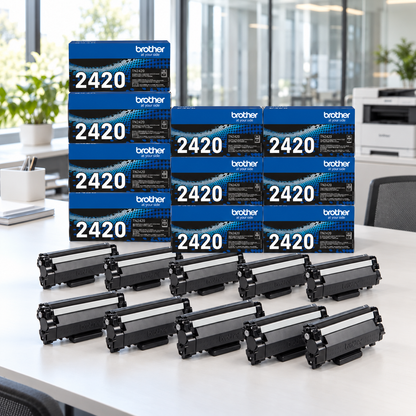 Brother TN-2420 originele toner zwart – 10 stuks