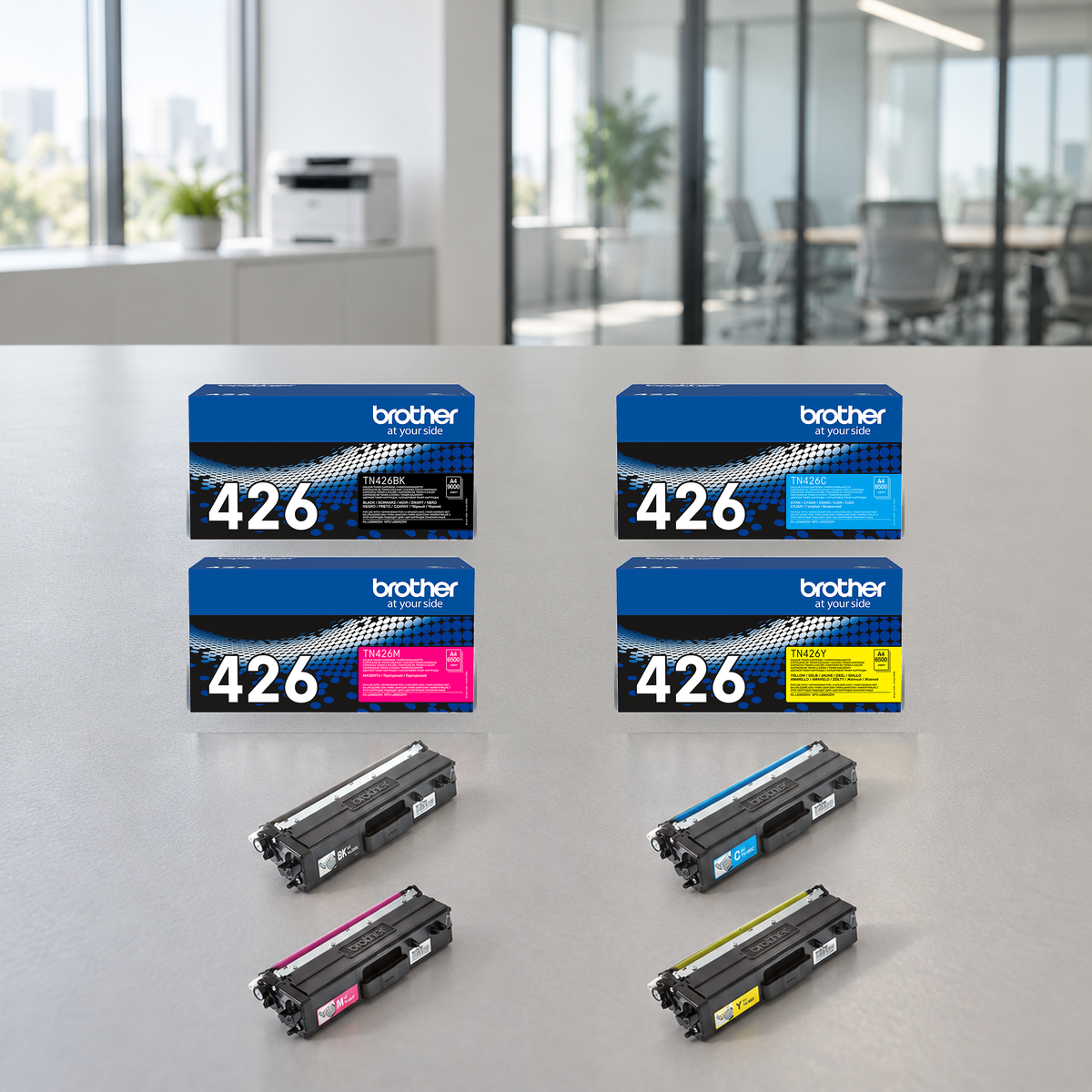 Brother TN-426 originele tonerset – zwart, cyaan, magenta en geel