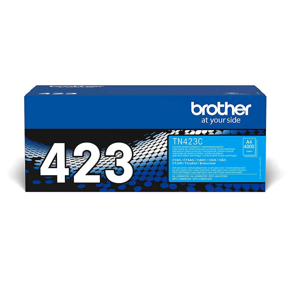 Brother TN-423 originele tonerset – zwart, cyaan, magenta en geel