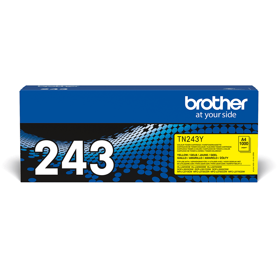 Brother TN-243 originele tonerset – zwart, cyaan, magenta en geel (losse verpakkingen)