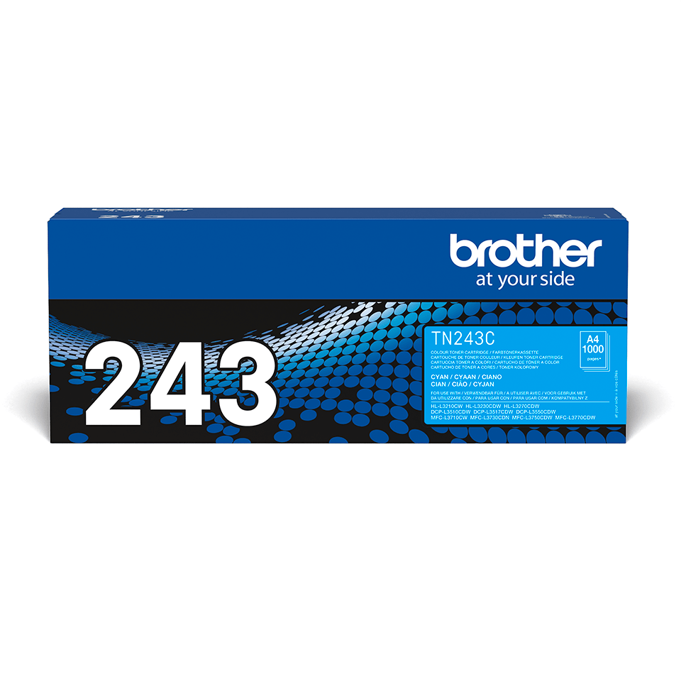 Brother TN-243 originele tonerset – zwart, cyaan, magenta en geel (losse verpakkingen)