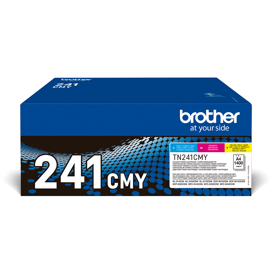 Brother TN-241CMY originele multipack – cyaan, magenta en geel