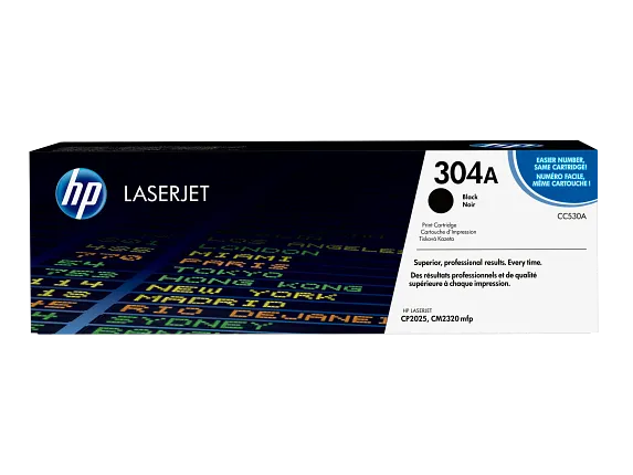 HP 304A originele tonerset – zwart, cyaan, magenta en geel